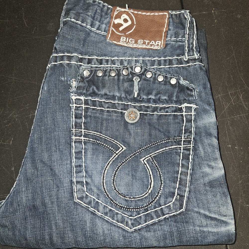 Big Star Men's Bootcut Jeans - Dark Blue